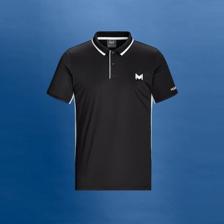 MOURATOGLOU POLO MATCH HOMME NOIR