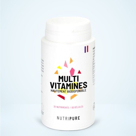 MULTIVITAMINES 60 GÉLULES (1 MOIS) NUTRIPURE