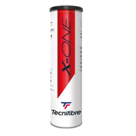 TECNIFIBRE X-ONE - TUBE DE 4 BALLES