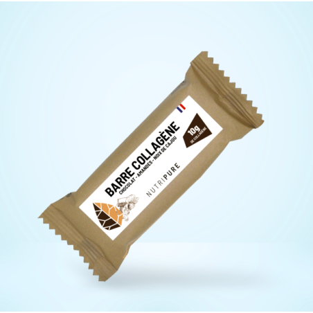 BARRE COLLAGENE CHOCOLAT-AMANDES- NOIX DE CAJOU NUTRIPURE