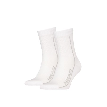 HEAD CHAUSSETTES HAUTES UNISEX BLANCHES 2 PAIRES