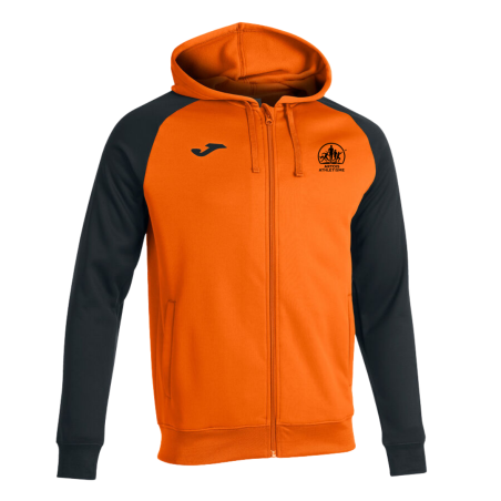 VESTE A CAPUCHE JOMA HOMME ORANGE NOIR ARTOIS ATHLETISME