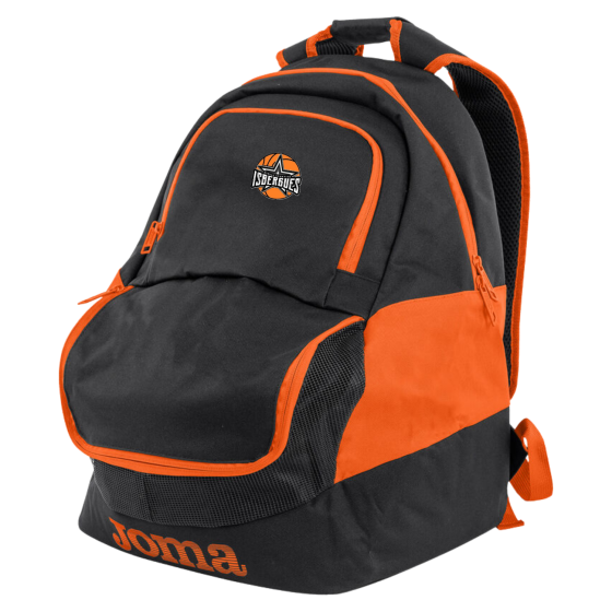 SAC A DOS NOIR ORANGE ES ISBERGUES