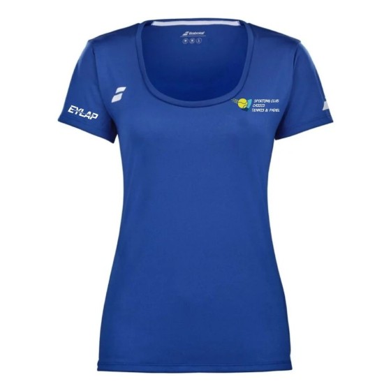 T SHIRT FEMME BLEU SC CASSIS