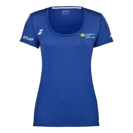T SHIRT FEMME BLEU SC CASSIS