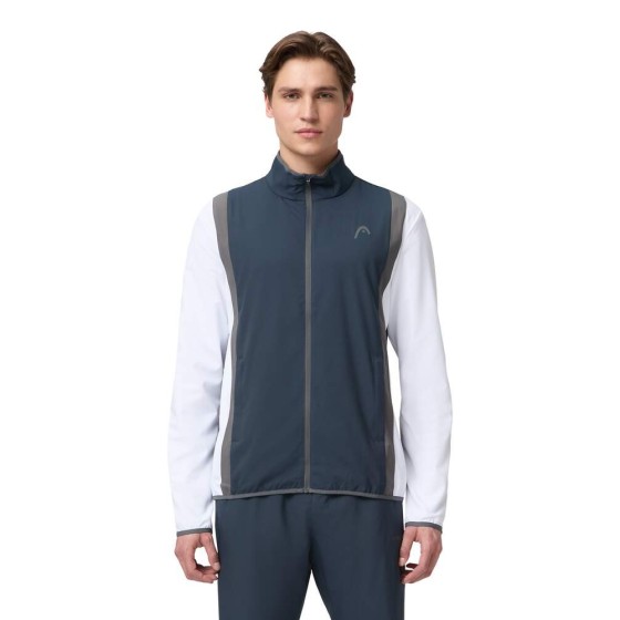 HEAD VESTE HOMME ANTHRACITE BLANCHE