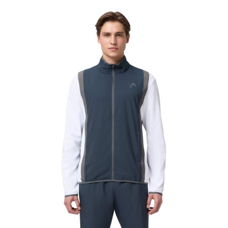 HEAD VESTE HOMME ANTHRACITE BLANCHE