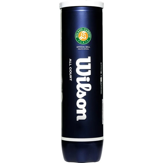 WILSON ROLAND GARROS ALL COURT TUBE DE 4 BALLES DE TENNIS