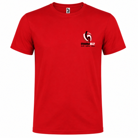 TEE-SHIRT COTON ROUGE AMM