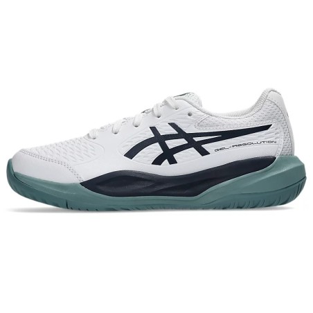 ASICS GEL RESOLUTION X GS CHAUSSURES TENNIS ENFANT BLANCHE MARINE