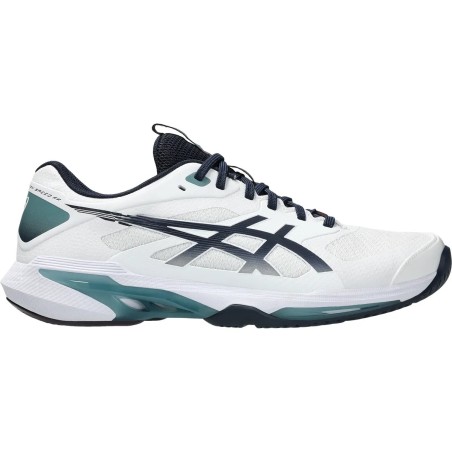 ASICS CHAUSSURES DE TENNIS HOMME SOLUTION SPEED FF4 BLANCHE MARINE