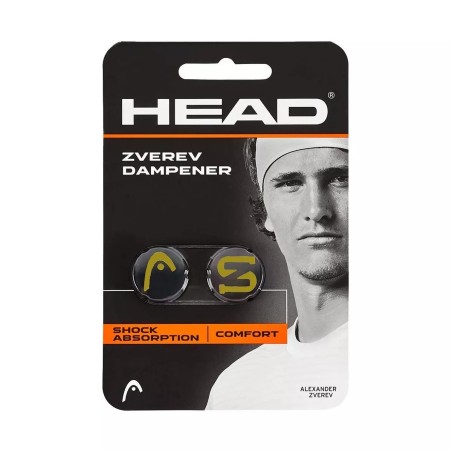 HEAD ANTIVIBRATEURS ZVEREV DAMPENER NOIR OR