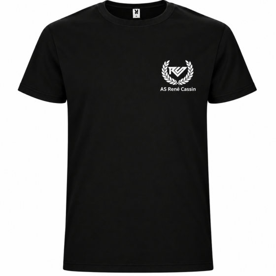 T-SHIRT NOIR AS COLLEGE CASSIN